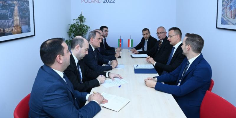 Джейхун Байрамов проинформировал венгерского коллегу о строительных работах в Карабахе