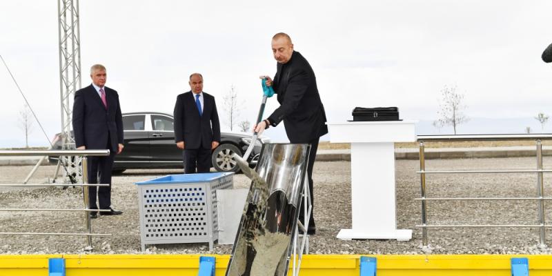 В Агропарке «Шеки-Огуз» заложен фундамент нового завода