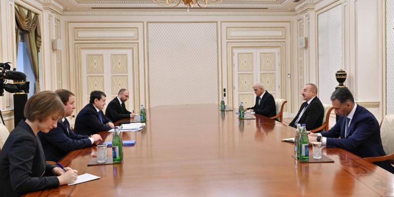 Президент Азербайджана Ильхам Алиев принял помощника Президента России