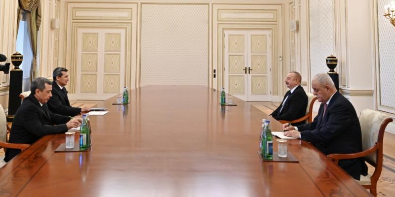 Президент Ильхам Алиев принял заместителя премьер-министра Туркменистана