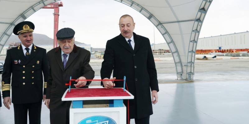 Сдан в эксплуатацию танкер «Академик Хошбахт Юсифзаде» В церемонии принял участие Президент Ильхам Алиев