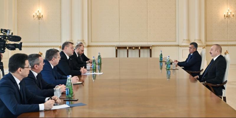 President Ilham Aliyev received governor of Russia's Astrakhan region