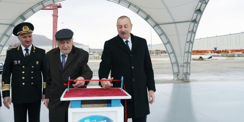 “Academician Khoshbakht Yusifzade” tanker was commissioned President Ilham Aliyev attended the ceremony