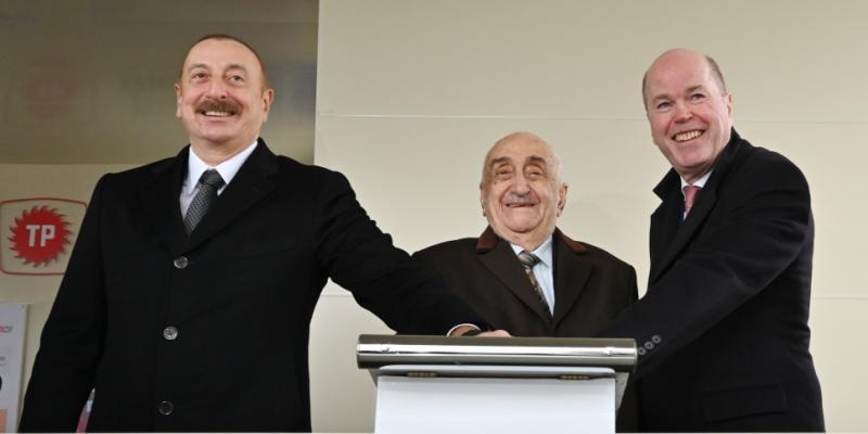 President Ilham Aliyev attended Azeri Central East platform jacket sail away ceremony