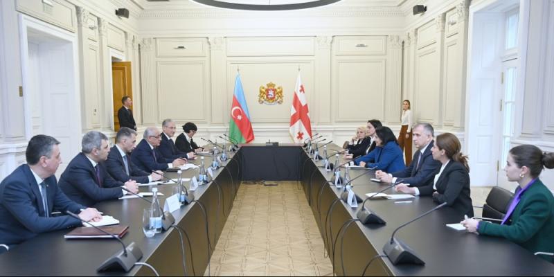 Премьер-министр Али Асадов встретился в Тбилиси с Президентом Грузии Саломе Зурабишвили