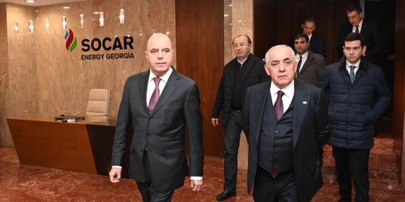 Azerbaijan`s PM visits administrative building of SOCAR`s representative office in Georgia