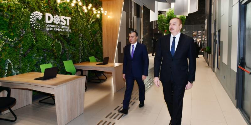 Prezident İlham Əliyev Bakıda 5 saylı DOST Mərkəzinin açılışında iştirak edib