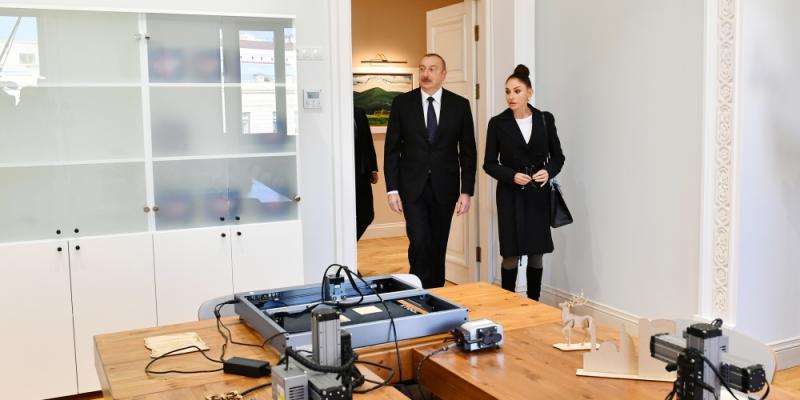 President Ilham Aliyev and First Lady Mehriban Aliyeva viewed conditions created at Child and Youth Development Center in Baku after major overhaul