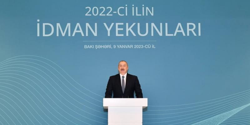 President Ilham Aliyev attended ceremony dedicated to 2022 sporting results