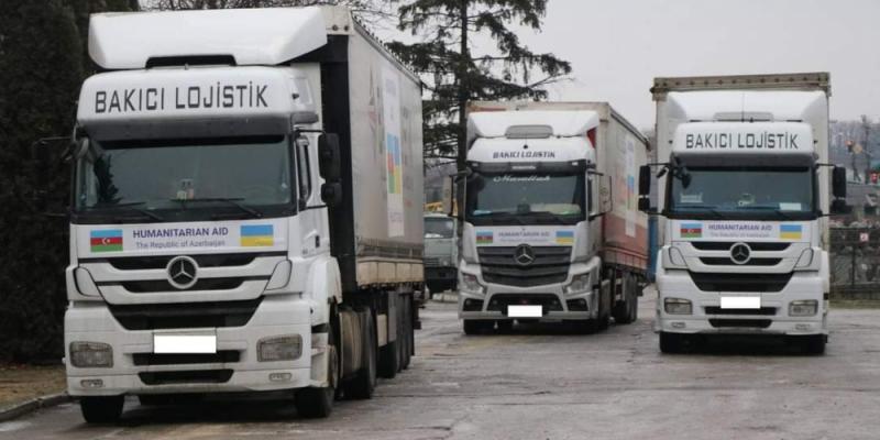 Azərbaycanın göndərdiyi humanitar yardımın ikinci hissəsi Ukraynaya çatdırılıb