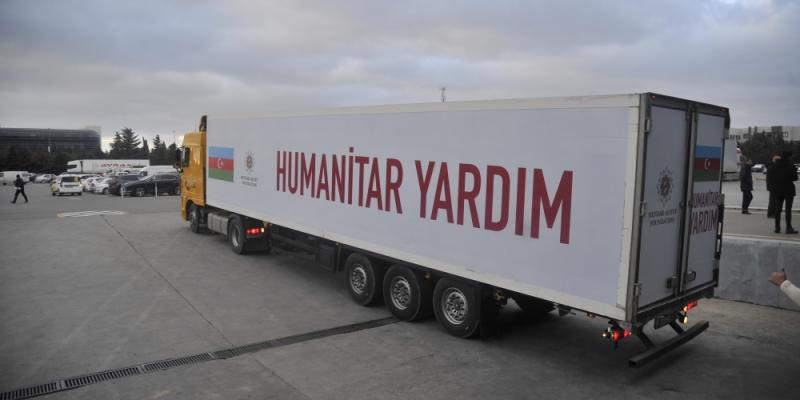 По поручению Мехрибан Алиевой Фонд Гейдара Алиева направил гуманитарную помощь в зону землетрясения в Турции