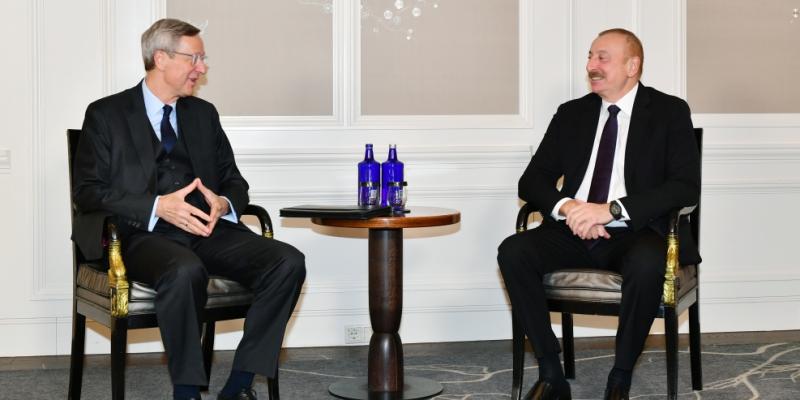 Azerbaijani President Ilham Aliyev`s visit to Germany President Ilham Aliyev met with CEO of German Eastern Business Association in Munich