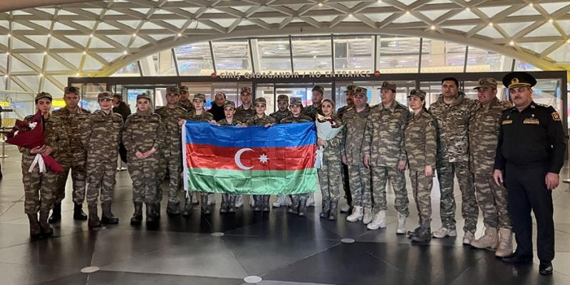 Azerbaijani military medical personnel return to the Motherland