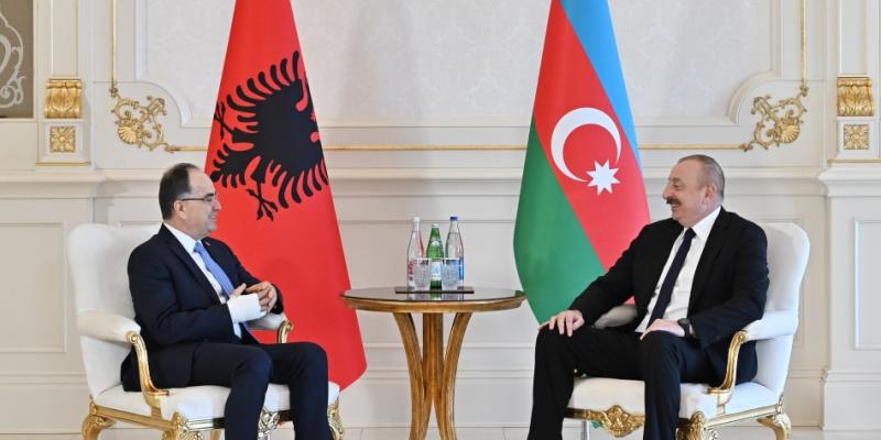President Ilham Aliyev met with President of Albania Bajram Begaj