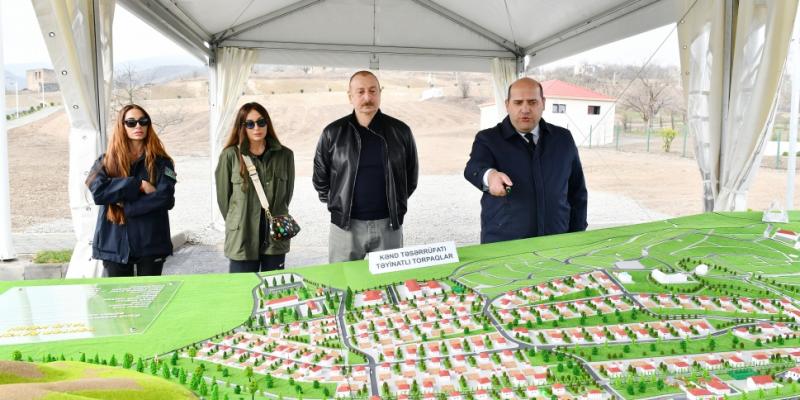 President Ilham Aliyev and First Lady Mehriban Aliyeva viewed progress of works carried out in Talish village