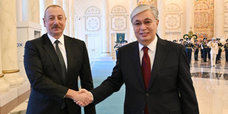Official welcome ceremony was held for President Ilham Aliyev in Astana