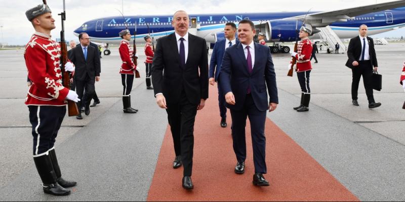President Ilham Aliyev arrived in Bulgaria for working visit
