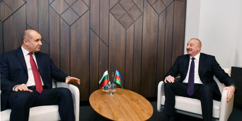 Состоялась встреча Президента Азербайджана Ильхама Алиева и Президента Болгарии Румена Радева один на один