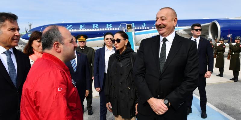 President of Azerbaijan Ilham Aliyev arrived in Türkiye for working visit