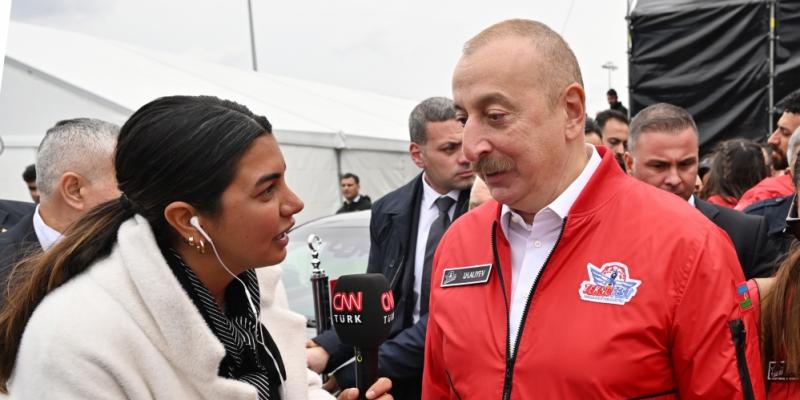 Президенты Азербайджана и Турции ответили на вопросы корреспондента CNN Türk