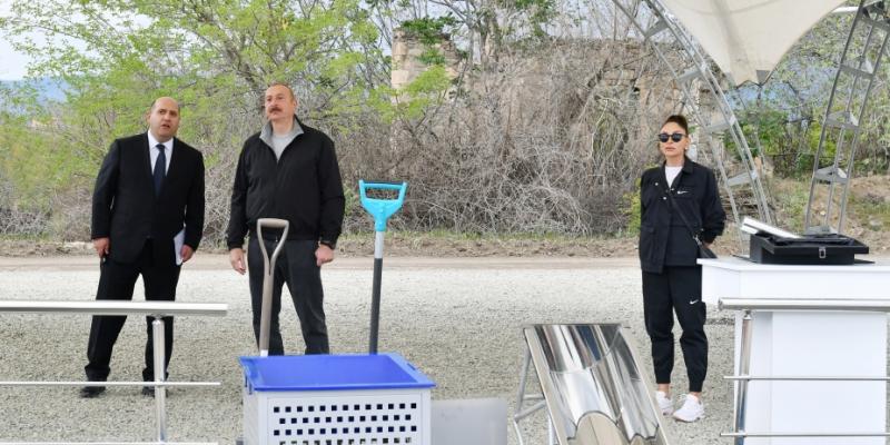 Заложен фундамент 2-го жилого комплекса в городе Агдам
