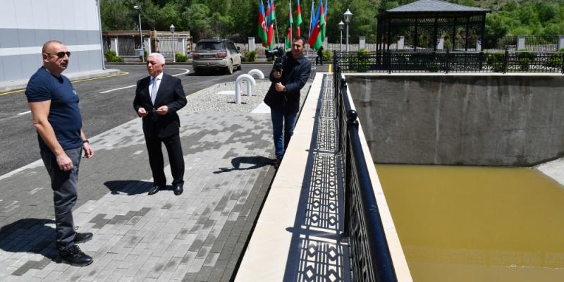 Президент Ильхам Алиев совершил поездку в Зангиланский район