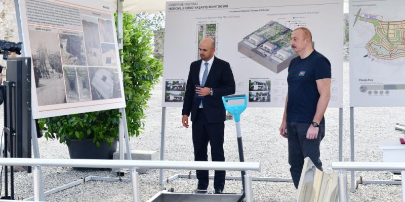 Заложен фундамент села Хоровлу в Джебраильском районе