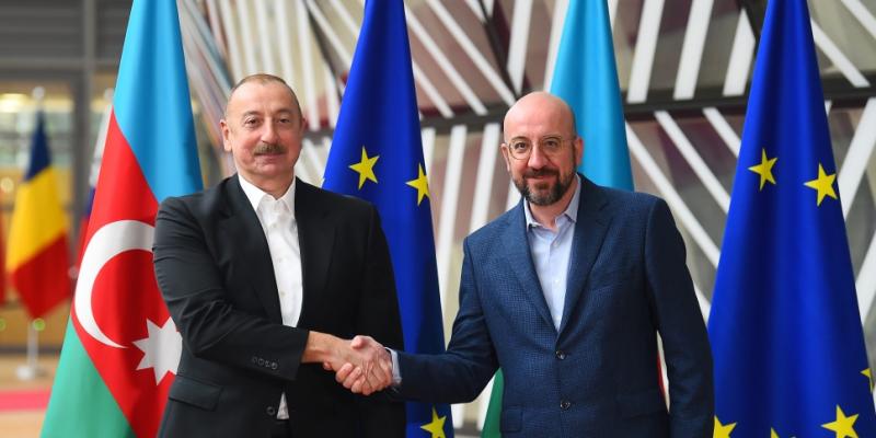 В Брюсселе состоялась встреча Президента Ильхама Алиева с президентом Совета Европейского Союза Шарлем Мишелем