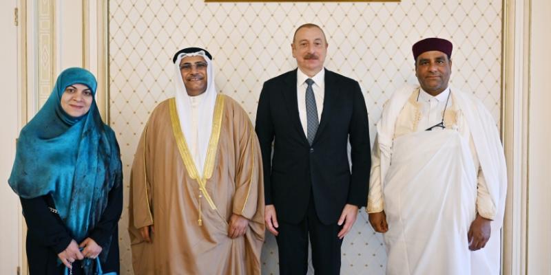 Президент Азербайджана Ильхам Алиев принял президента Арабского парламента