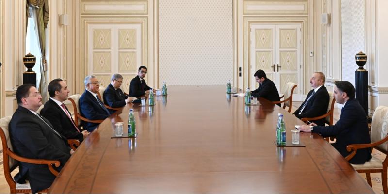 Президент Азербайджана Ильхам Алиев принял председателя Палаты представителей парламента Египта