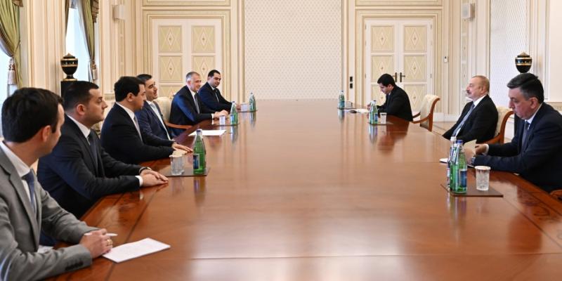 President of Azerbaijan Ilham Aliyev received Chairman of Georgian Parliament