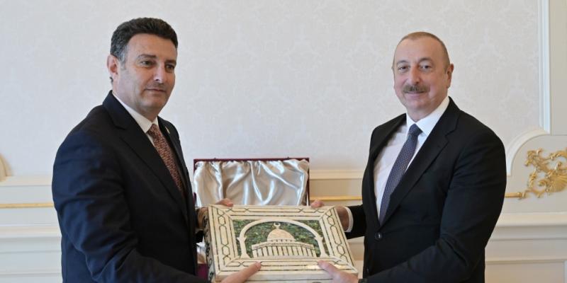 Azərbaycan Prezidenti İlham Əliyev İordaniya parlamentinin Nümayəndələr Palatasının sədrini qəbul edib