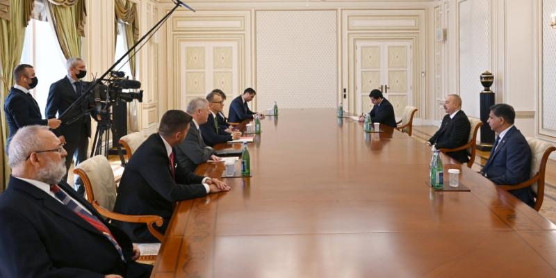 Azərbaycan Prezidenti İlham Əliyev Slovakiya parlamentinin sədrini qəbul edib