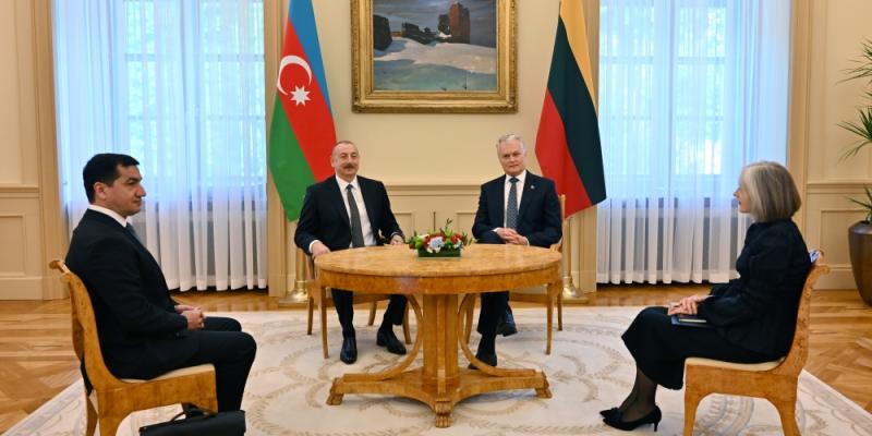 Presidents of Azerbaijan and Lithuania held meeting in limited format