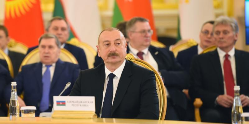 President Ilham Aliyev participated in expanded meeting of Supreme Eurasian Economic Council in Moscow