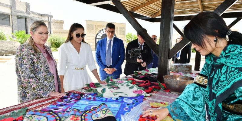 First Ladies of Azerbaijan and Israel visit Gala Archaeological-Ethnographic Museum Complex