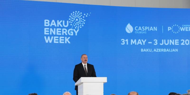 President Ilham Aliyev attended official opening ceremony of 28th International Caspian Oil & Gas Exhibition within the framework of the Baku Energy Week