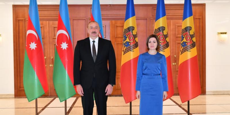 В Кишинэу состоялась встреча Президента Азербайджана Ильхама Алиева с Президентом Молдовы Майей Санду 