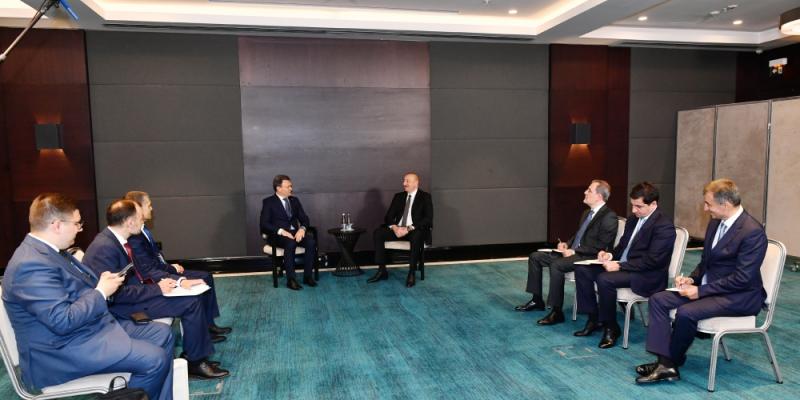 Azərbaycan Prezidenti İlham Əliyev Kişineuda Moldovanın Baş naziri ilə görüşüb