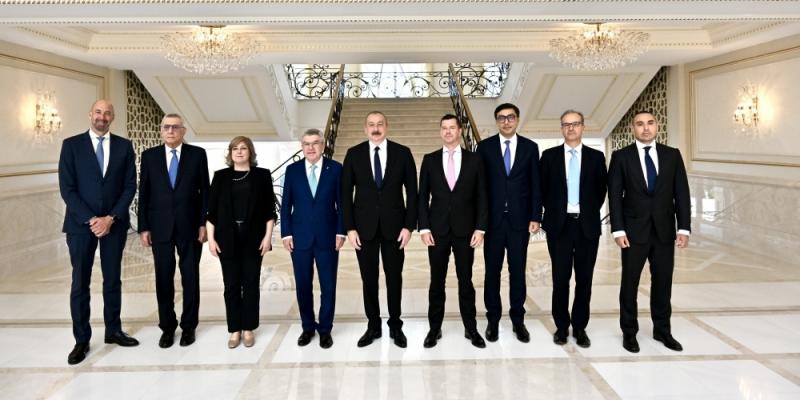 Prezident İlham Əliyev Beynəlxalq Olimpiya Komitəsinin Prezidentini qəbul edib