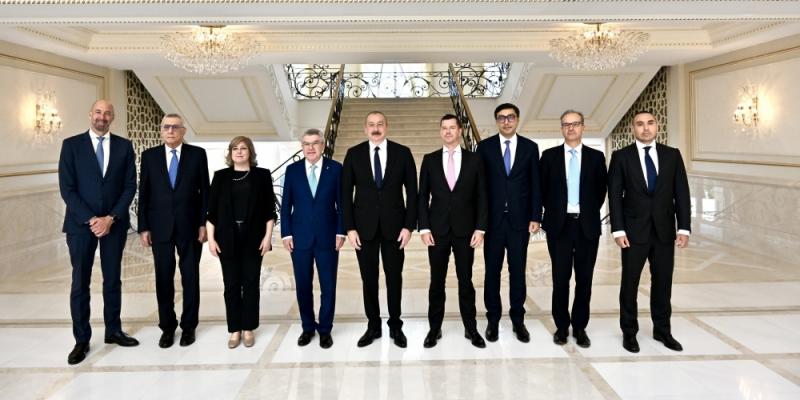 Президент Ильхам Алиев принял президента Международного олимпийского комитета 