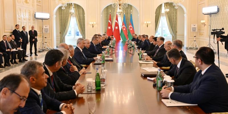 President of Azerbaijan Ilham Aliyev held expanded meeting with President of Türkiye Recep Tayyip Erdogan