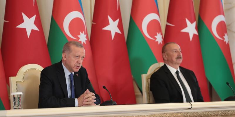 Президенты Азербайджана и Турции выступили с заявлениями для прессы