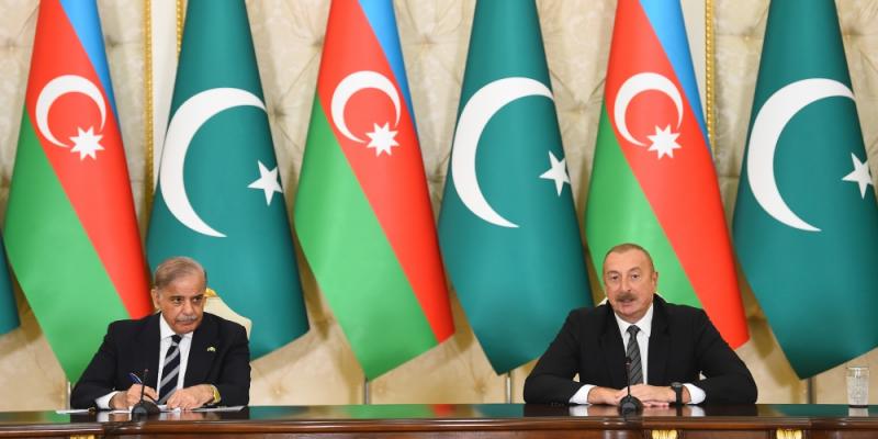 President Ilham Aliyev and Prime Minister Muhammad Shehbaz Sharif made press statements 