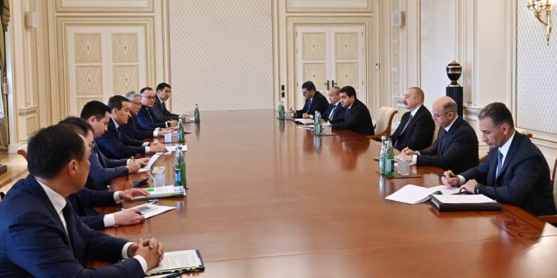 President Ilham Aliyev received Prime Minister of Kazakhstan