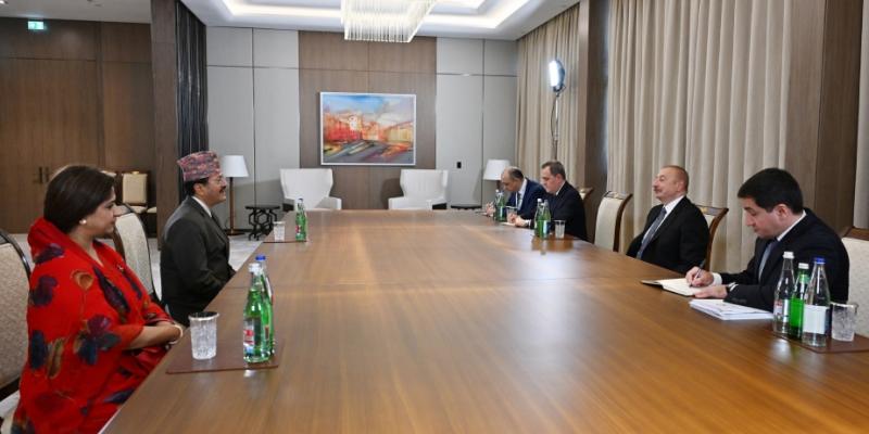 President Ilham Aliyev received Foreign Minister of Nepa