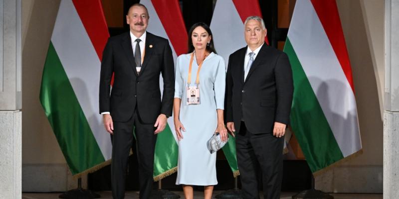 President Ilham Aliyev and First Lady Mehriban Aliyeva attended reception celebrating Hungarian national holiday in Budapest