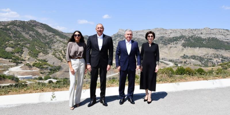 Presidents of Azerbaijan and Uzbekistan and their wives visited Shusha 
