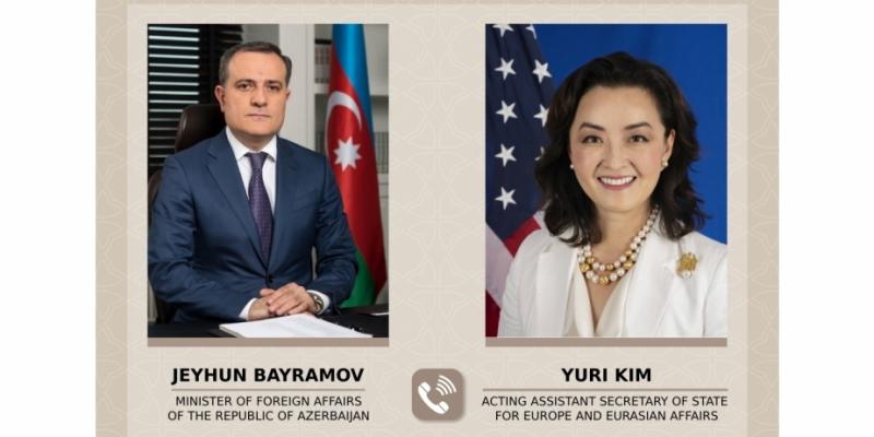 Azerbaijani FM, US Assistant Secretary of State hold phone talk