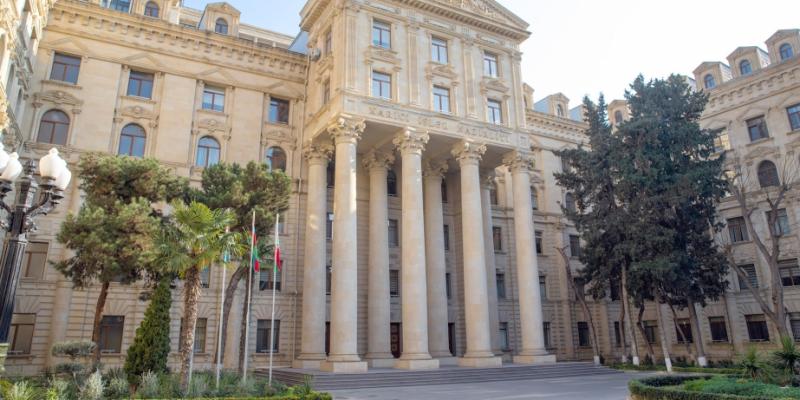 МИД Азербайджана распространил заявление об ответных мерах на провокации незаконных армянских вооруженных формирований в Карабахе